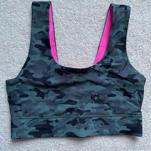 Reversible sports bra